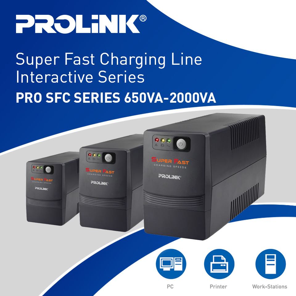 Bộ lưu điện UPS Prolink PRO1501SFC (1500VA) Bộ lưu điện UPS Prolink PRO1501SFC (1500VA)